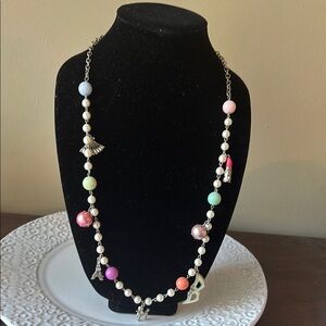 Betsey Johnson Colorful Charm Necklace